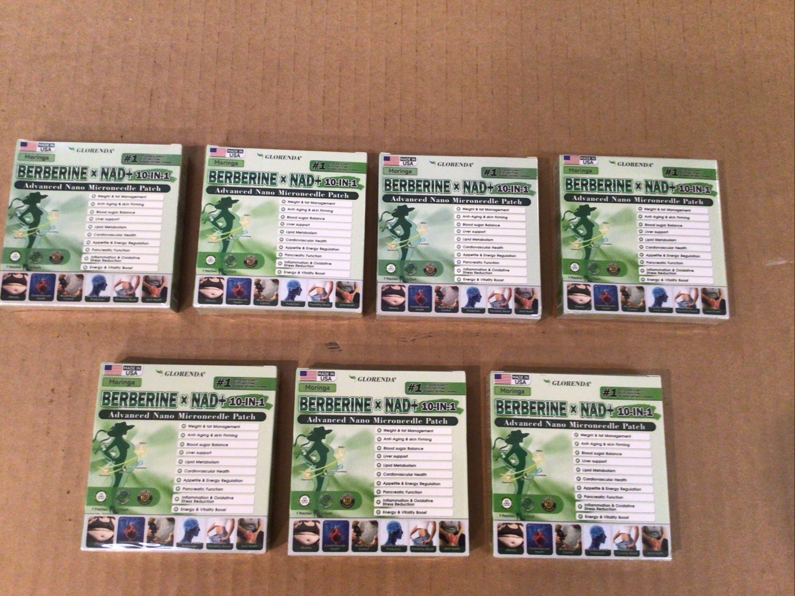 7 Boxes Of Moringa Berberine 10-in-1 Advanced Nano Microneedle Patch (7pcs/box)*