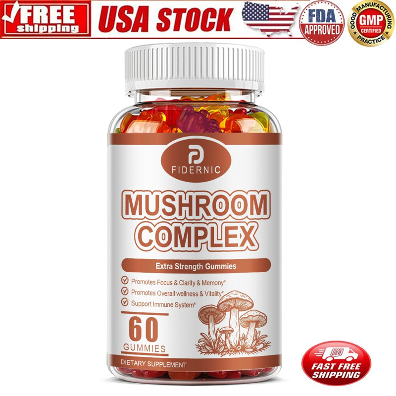 Mushroom Complex Supplement for Energy, Memory & Immune System Support﻿