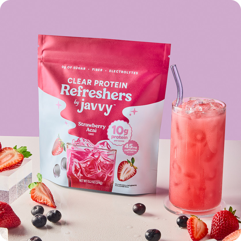 Javvy Clear Protein Refresher Variety Pack 3 Flavors 10g Protein 0g Sugar