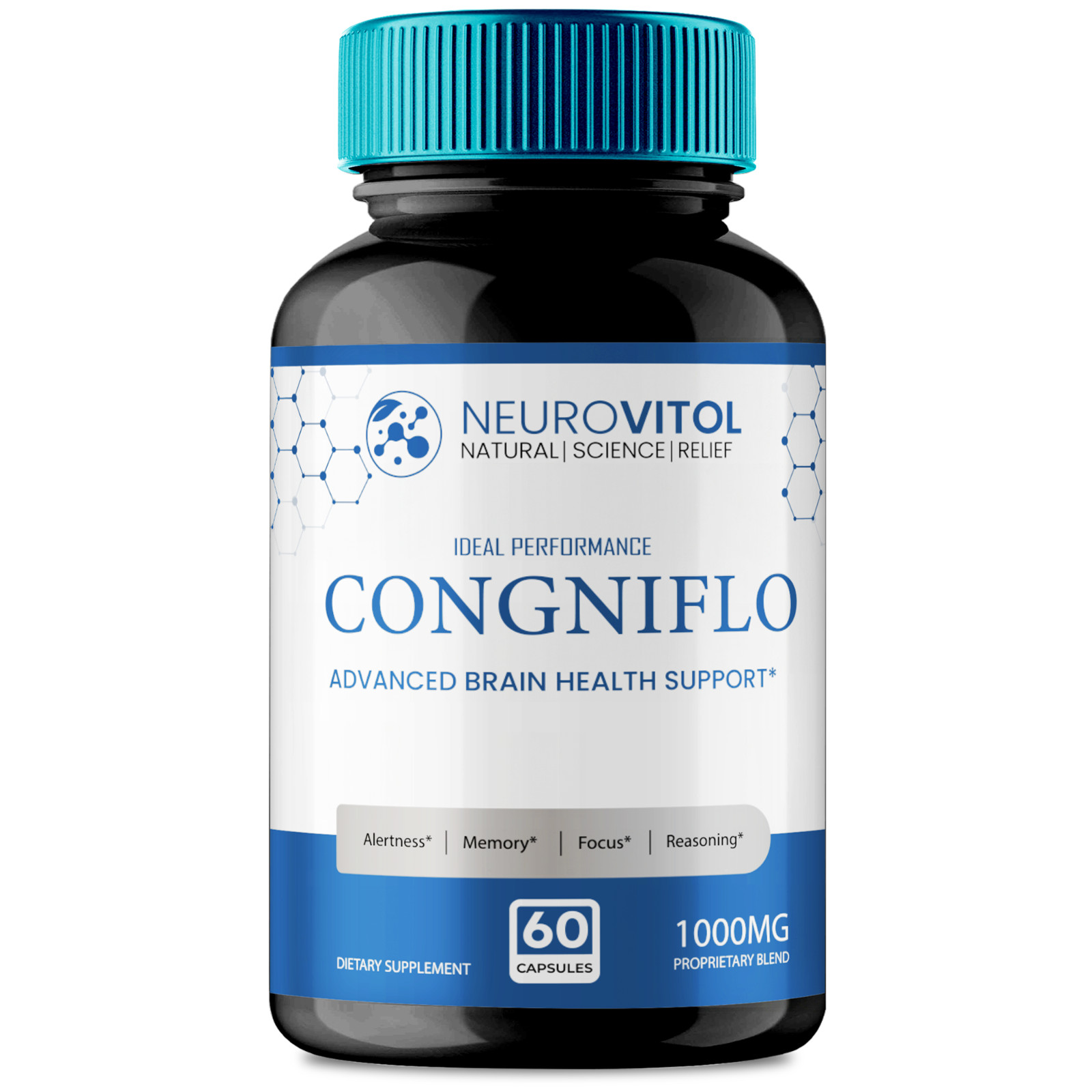 NeuroVitol Cogniflo Capsules, Official NeuroVitolCogniflo Supplement (1 Pack)