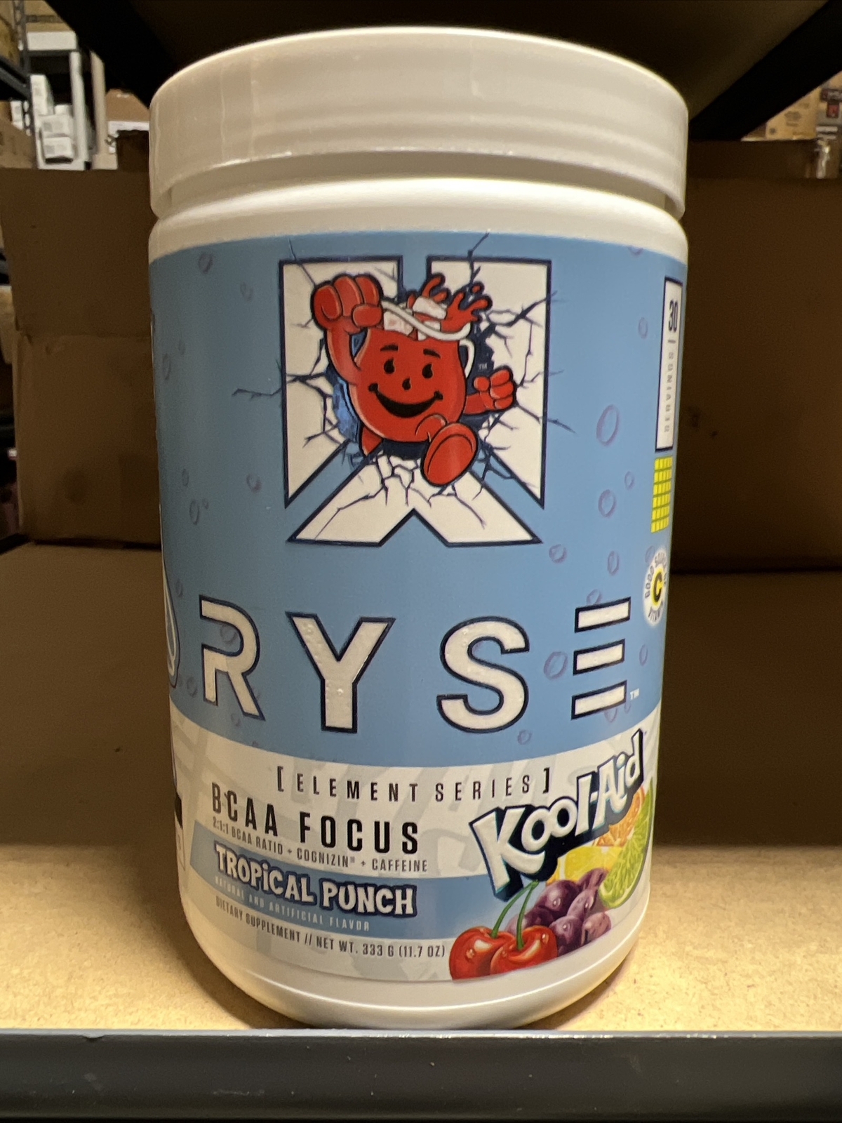Ryse BCAA Focus 30 servings 2:1:1 BCAA Focus Energy Fruit Tropical Punch 07/2024