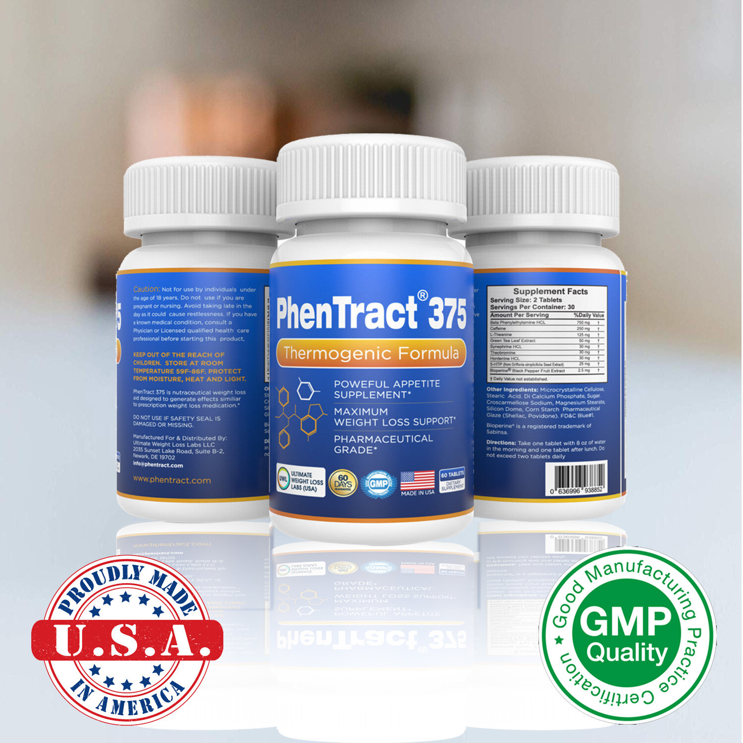 Diet Pills Phen Weight Loss Diet Pills 120 CT Phentemine Phentract375 Fat Burner
