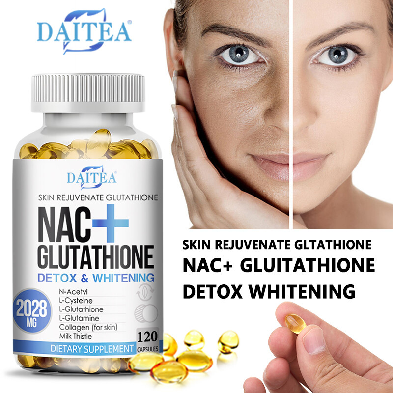 Nac+Glutathione Detoxification and Whitening 30 To 120 Capsules