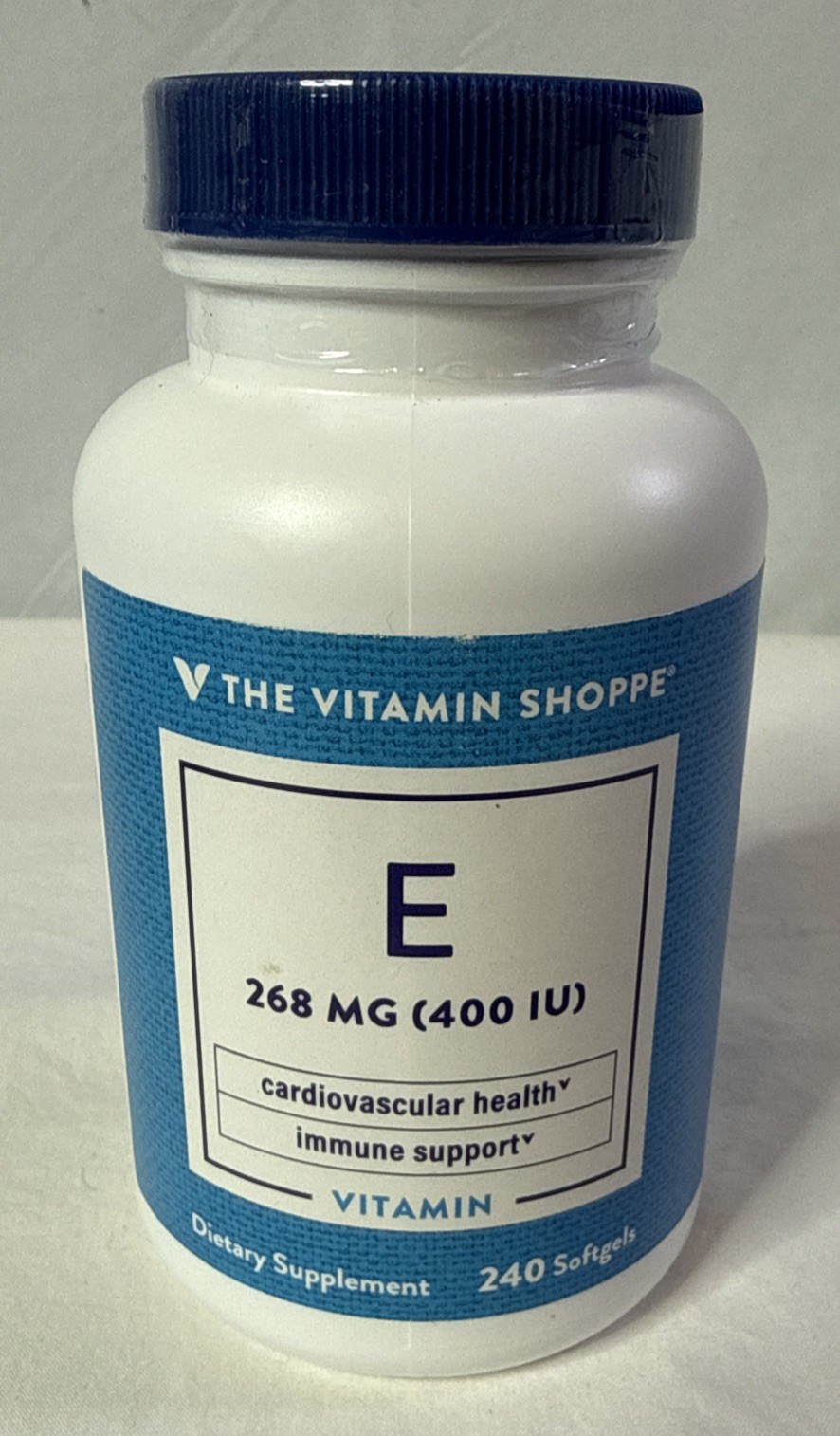 The Vitamin Shoppe E 268 MG (400 IU) Cardiovascular Health 240 Softgels