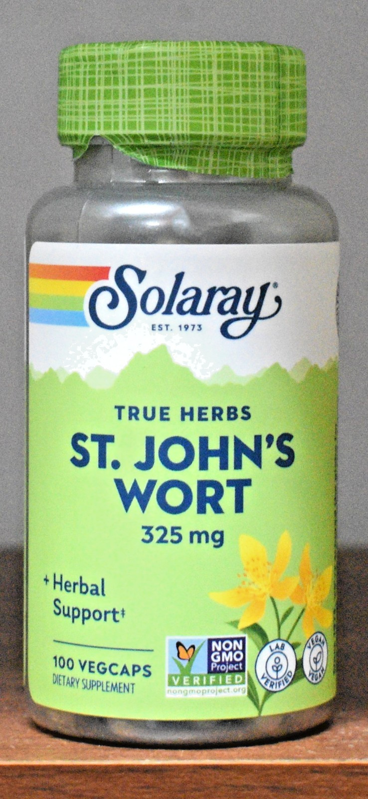 Solaray St. John’s Wort 325 mg 100 Capsules St Johns Wort 325mg 100 VegCaps
