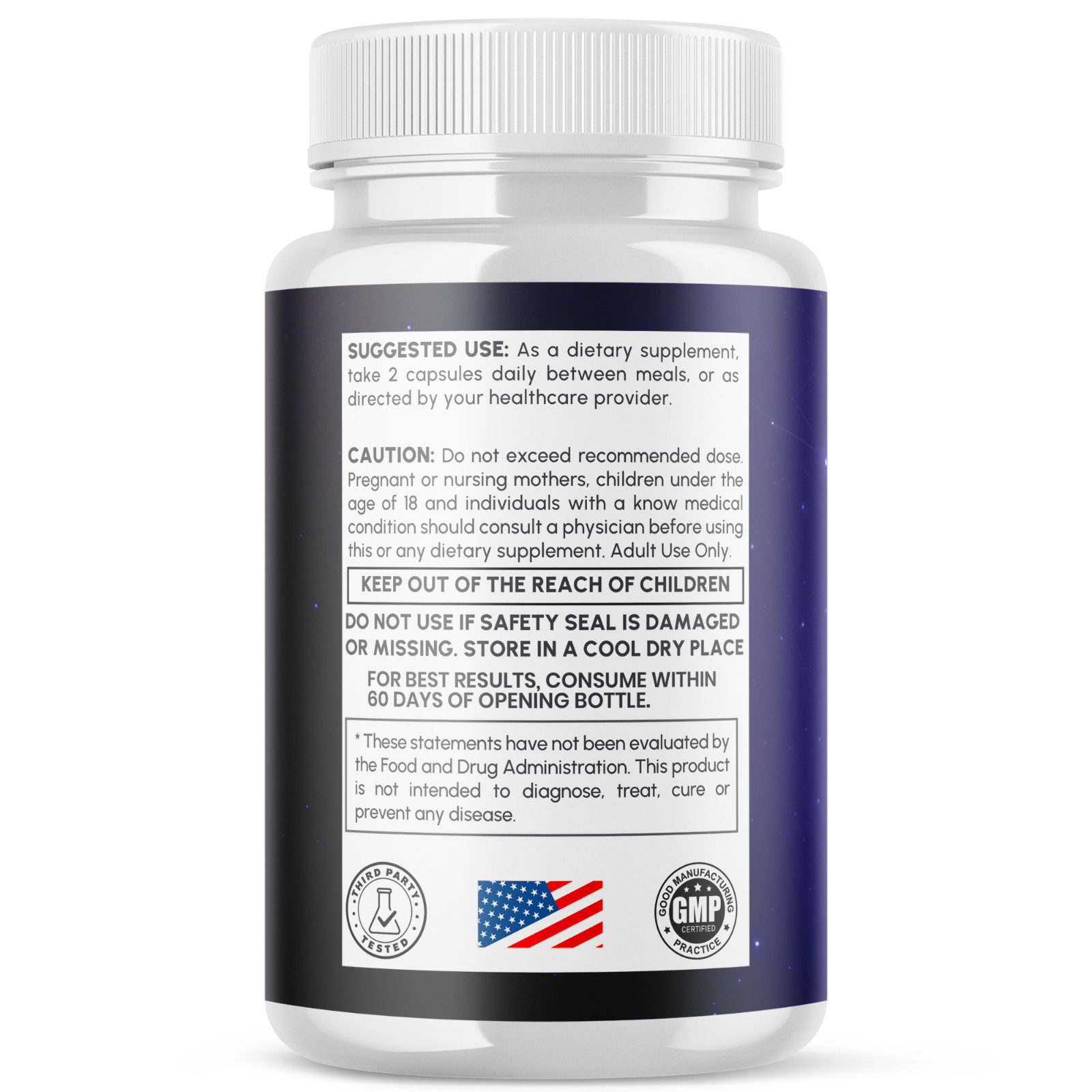(5 Pack) BDNF Advanced Nootropic Brain Support Max Supplement 300 Capsules