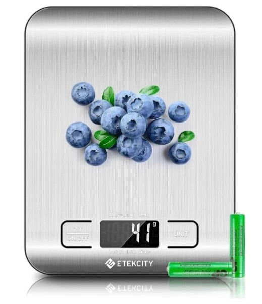 Etekcity Digital Kitchen Food Scale 11lb 5kg Stainless Steel Grams Ounces NEW
