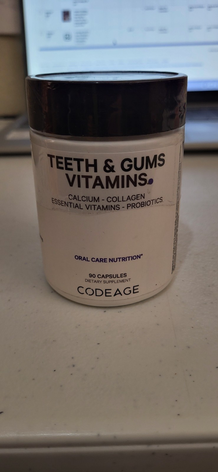Codeage Teeth & Gums Vitamins + Oral Probiotics, 90 Capsules, 01/26/2027