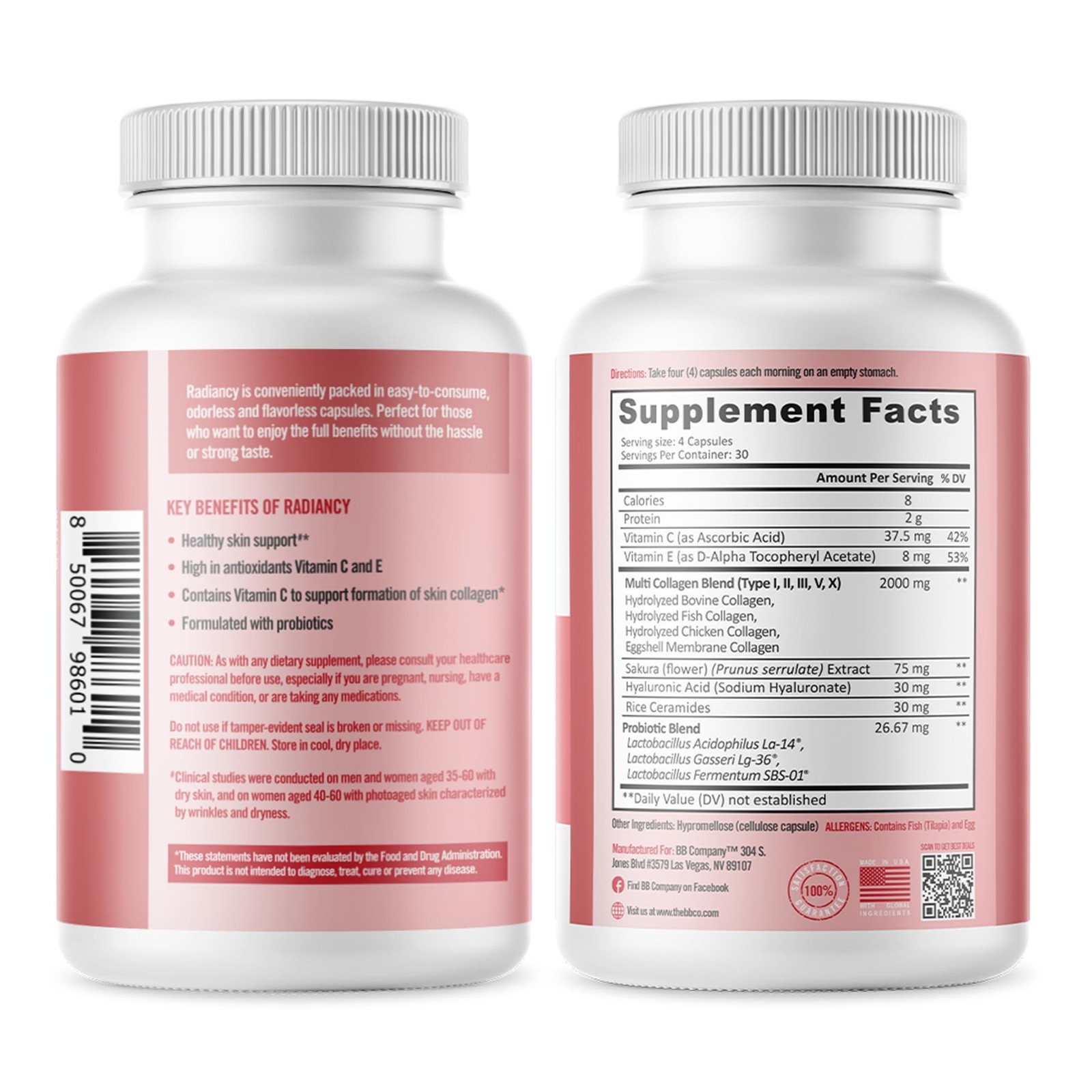 BB Company Radiancy | Vaginal Probiotics for Vaginal Dryness, pH Balance | Fi…