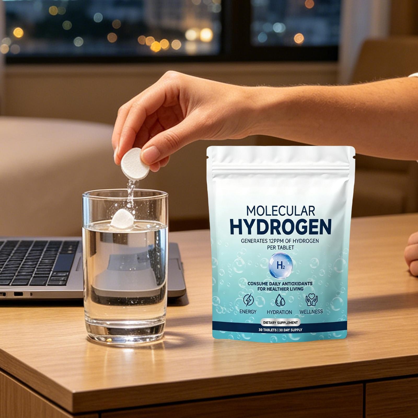A enhanced You Molecular Hydrogen Water Tablets – 30Pcs/Pack Antioxidant-Rich