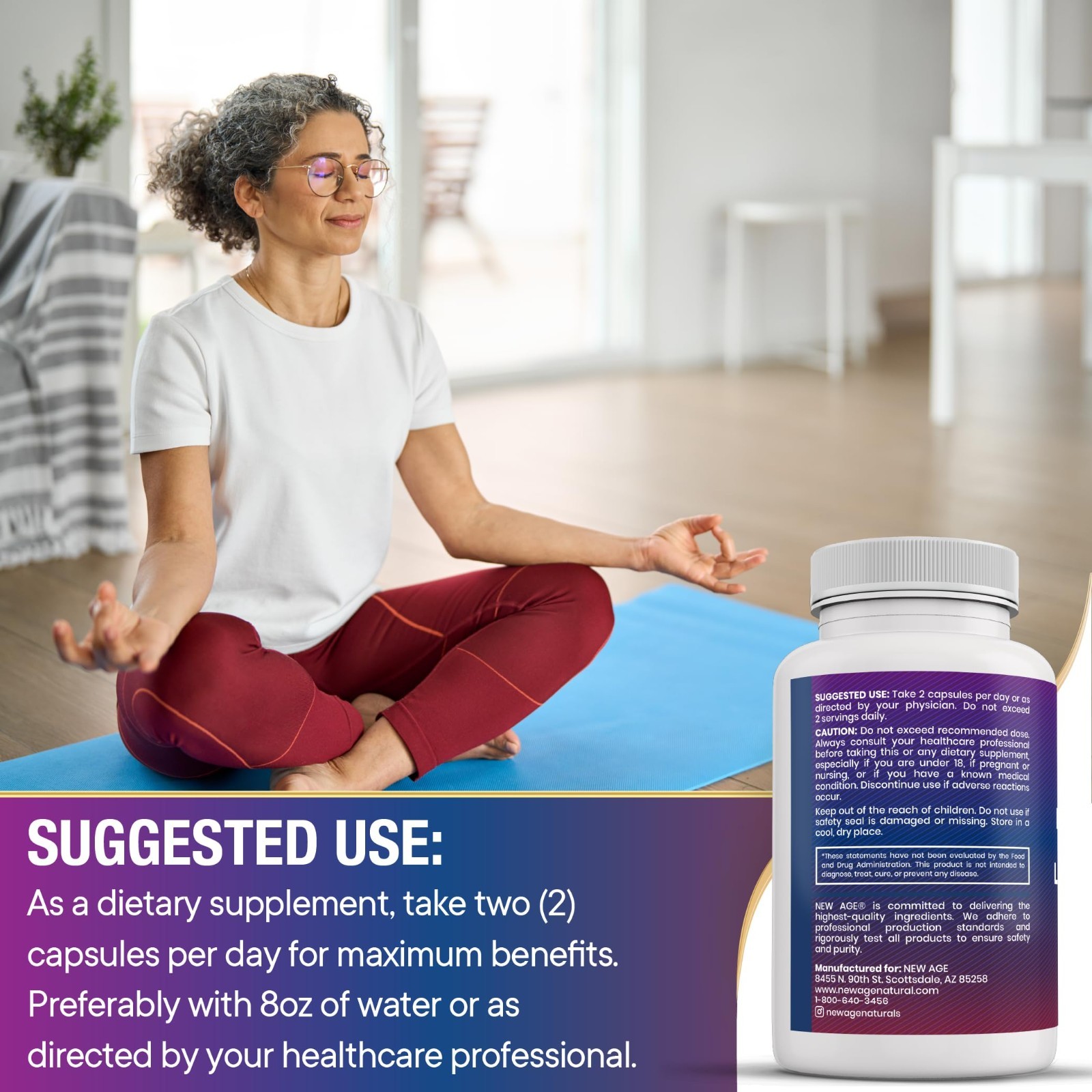 Saffron Supplements with Ashwagandha, L-Theanine, Ginkgo Biloba & 5-HTP – 180 Co