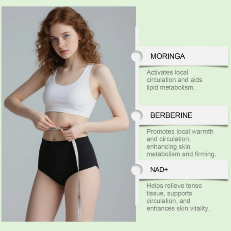 7pcs/box 10-IN-1 Advanced Nano Microneedle Moringa & Berberine Slimming Patch
