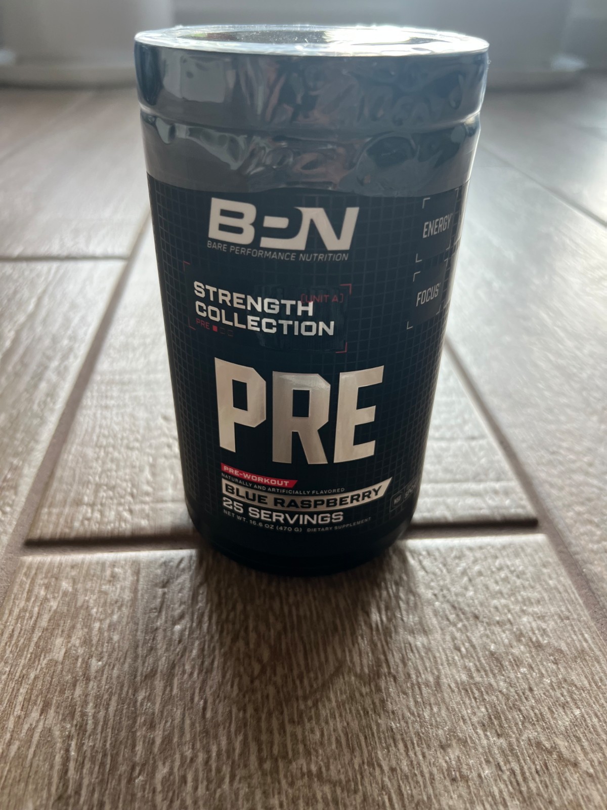 BPN Bare Performance Nutrition Strength Collection PRE Unit A Blue Rasp (New)