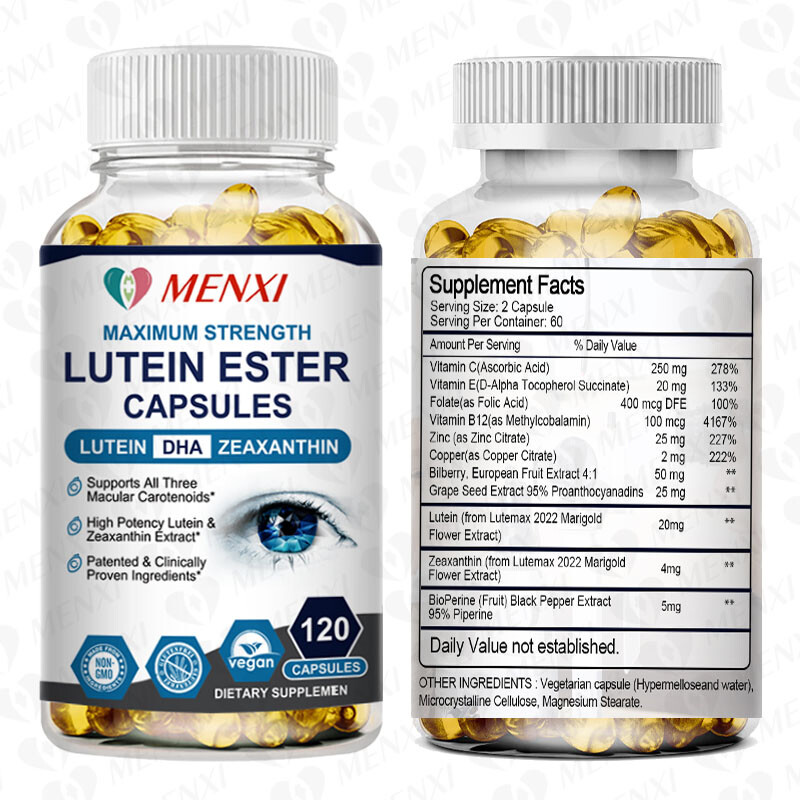2Packs Eye Vitamins Lutein,Zeaxanthin,Relief Eye Strain,Vision Health,Supplement