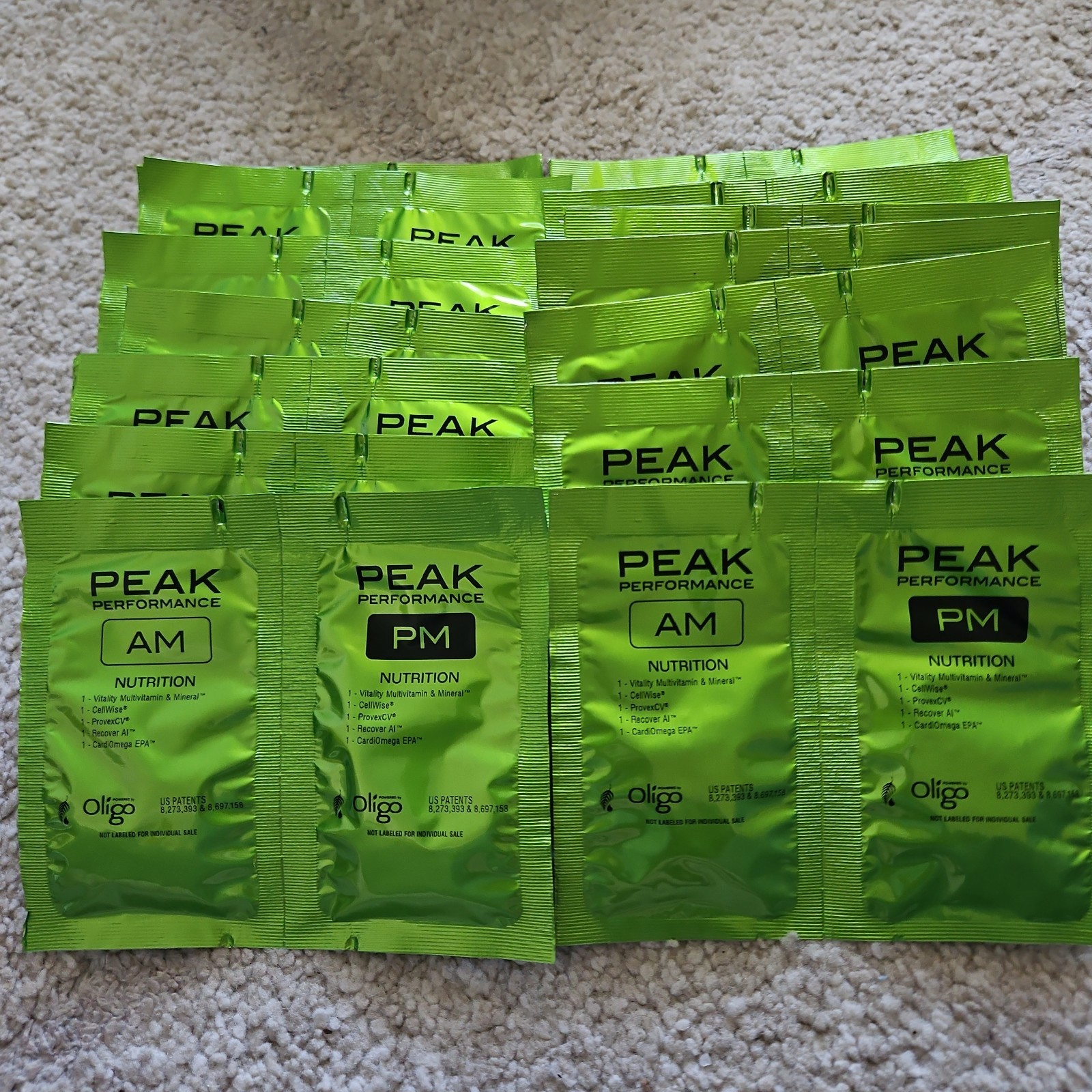 MELALEUCA Peak Performance Nutrition Pack Longevity 15 AM/PM Packets Vitamins