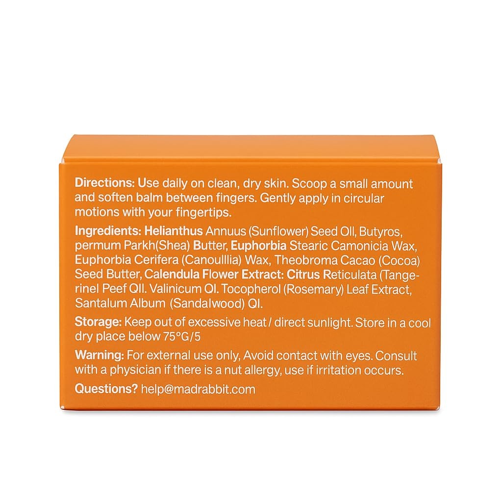 Mad Rabbit Tangerine & Vanilla Balm 0.7 Fl Oz (Pack of 1),