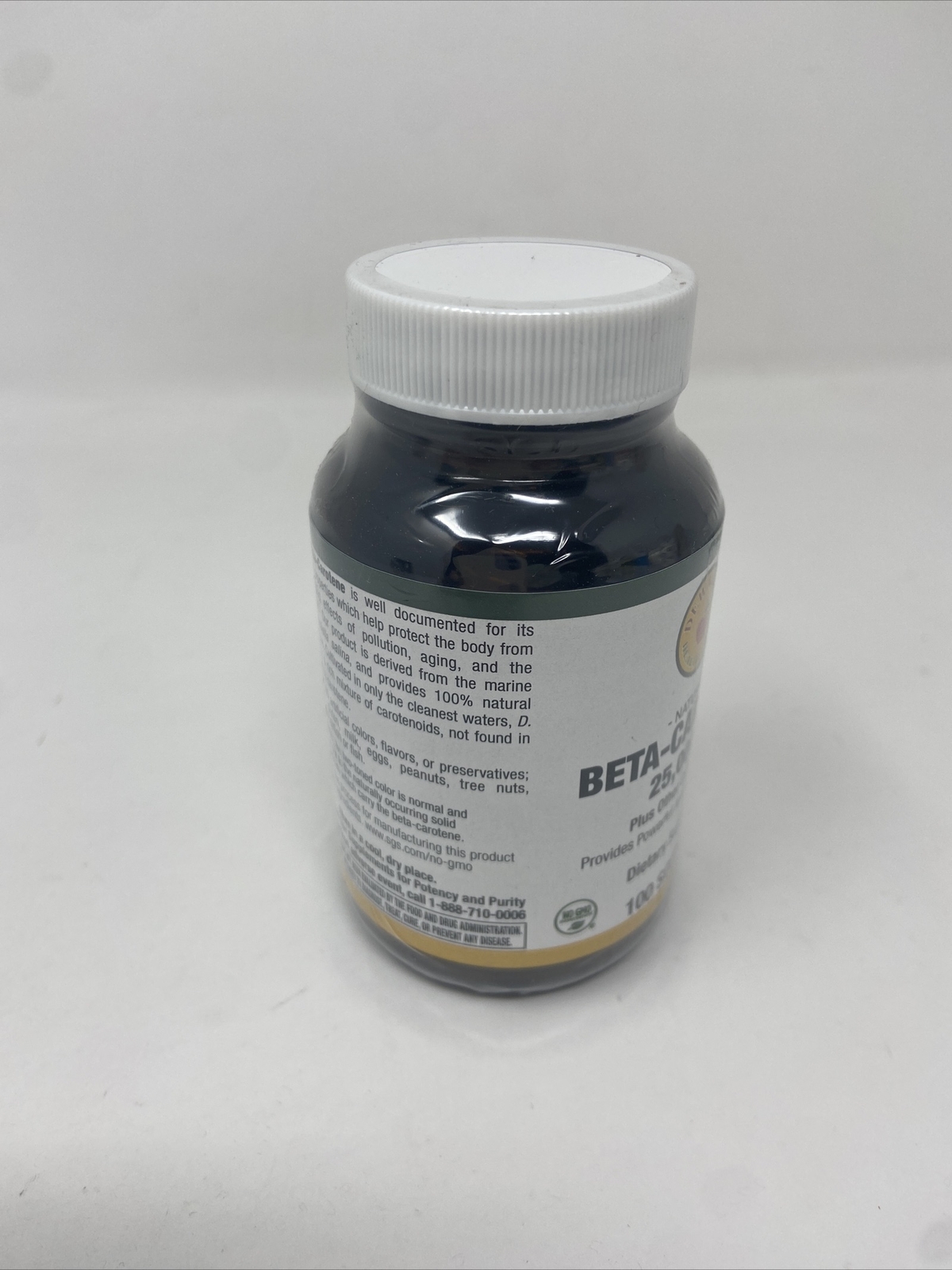 Natural Beta-Carotene 25,000 IU Plus other carotenoids 100 Softgels. New Sealed