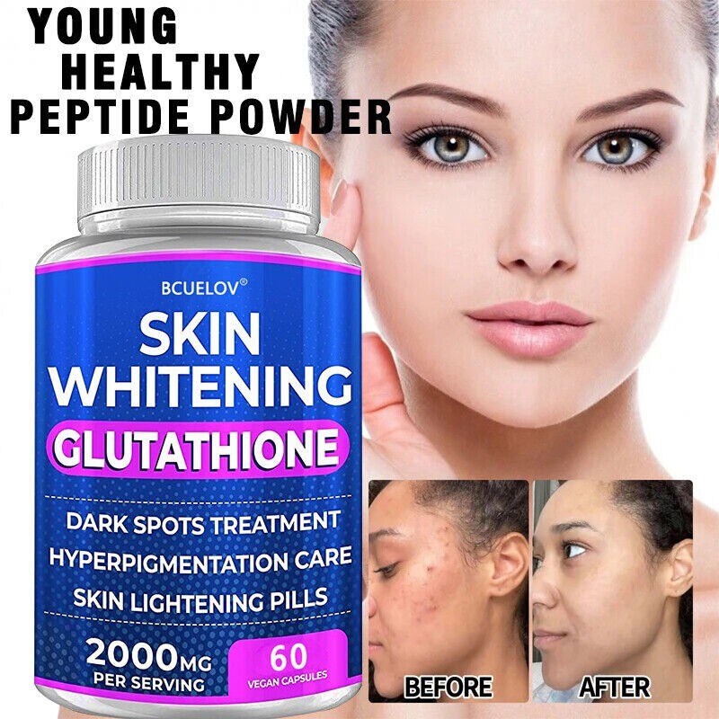 Glutathione Capsules 2000MG Anti-Aging Skin Whitening Antioxidant Softgels