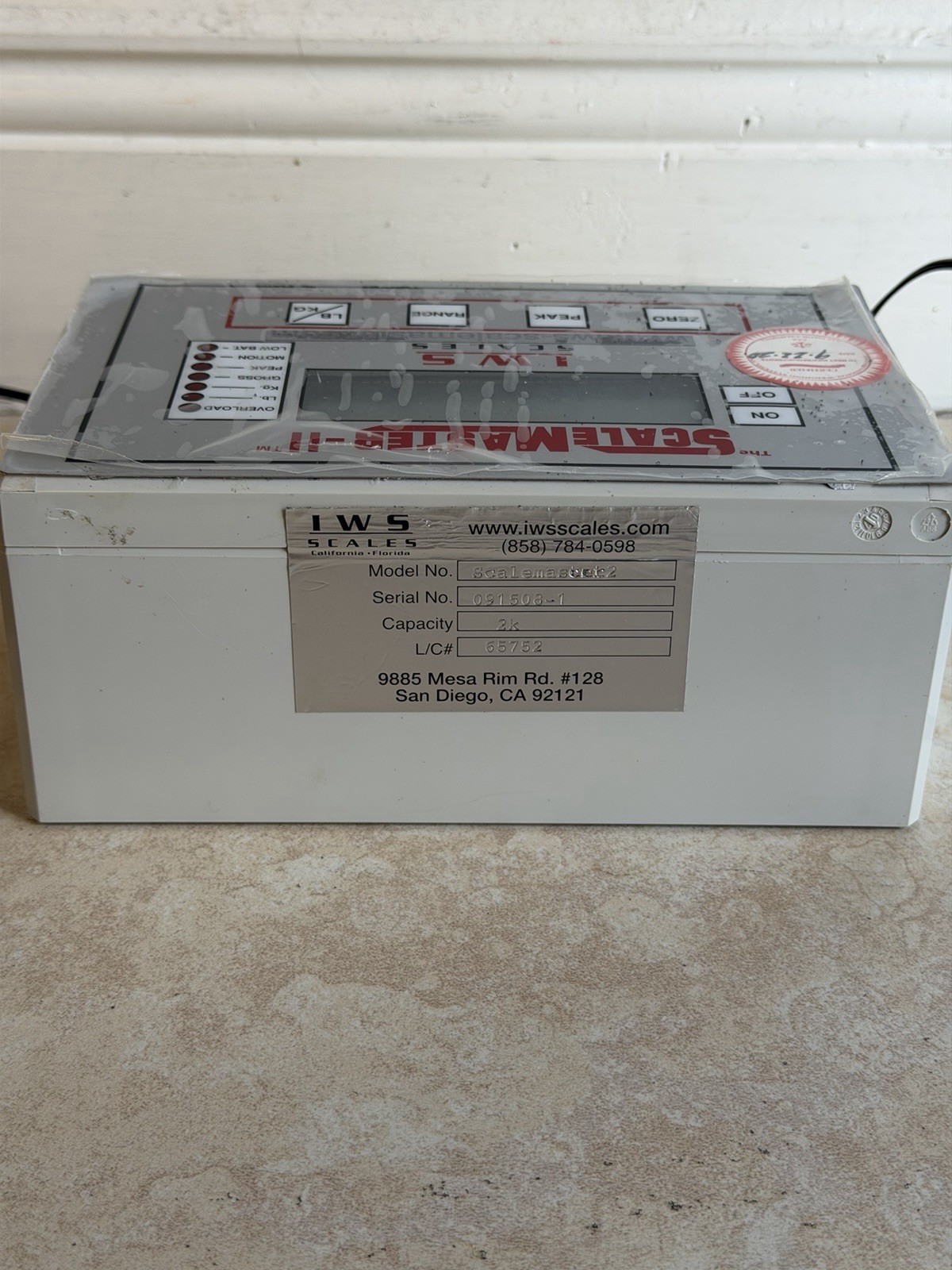 IWS ScaleMaster 2 Digital Big Game Scale SOLD AS IS 1795$ MSRP