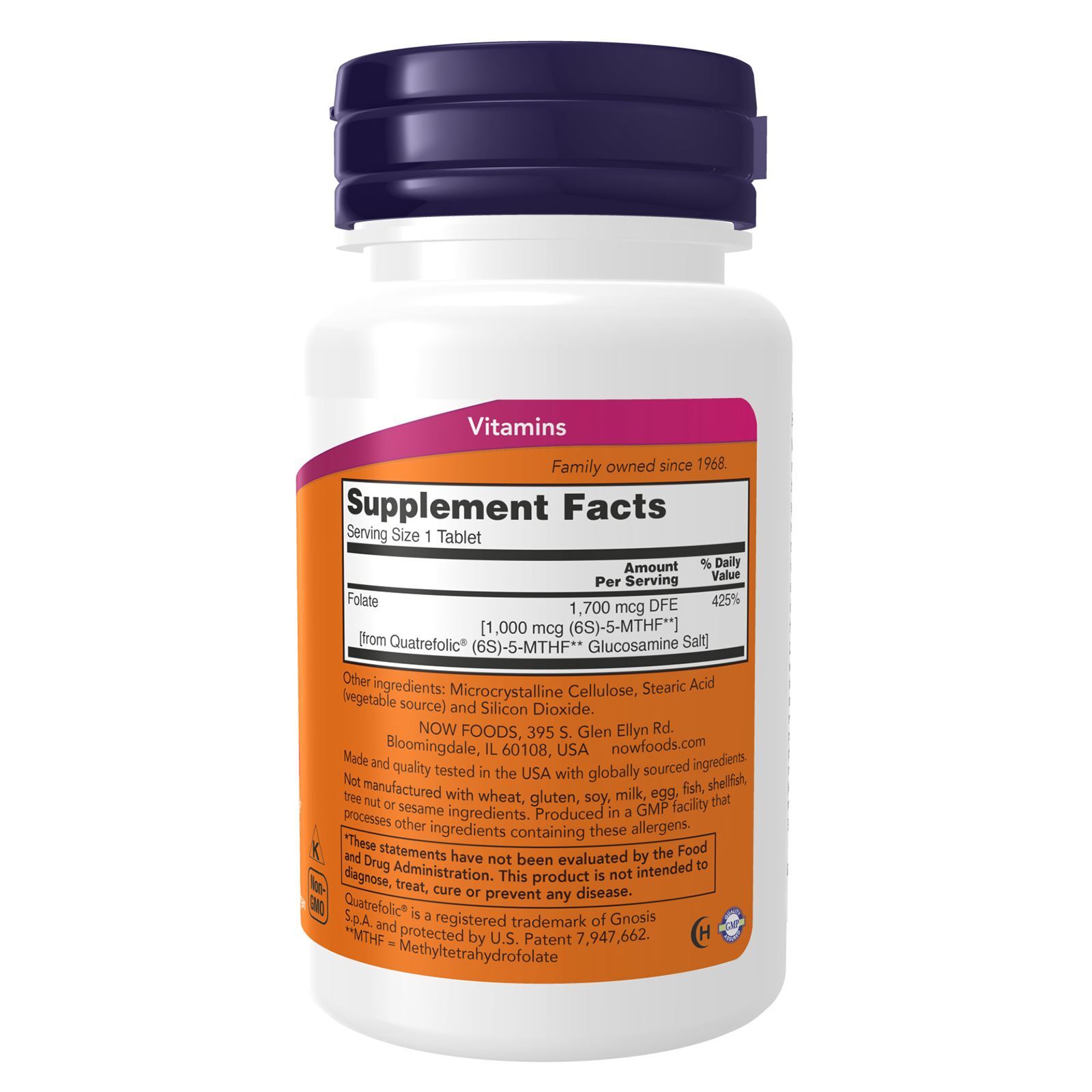 NOW FOODS Methyl Folate 1 000 mcg 90 Tablets