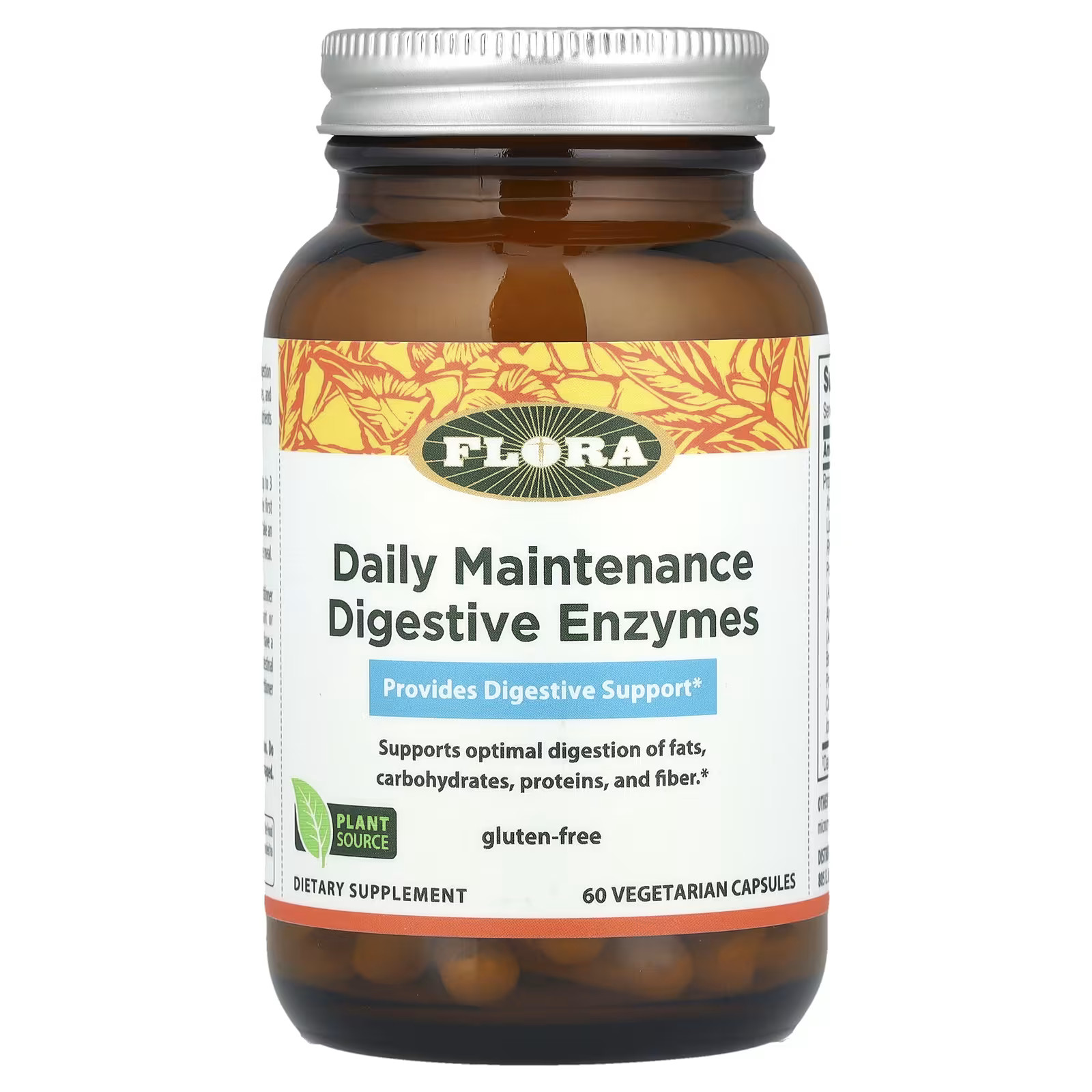 2 X Flora, Daily Maintenance Digestive Enzymes, 60 Vegetarian Capsule-worldwide