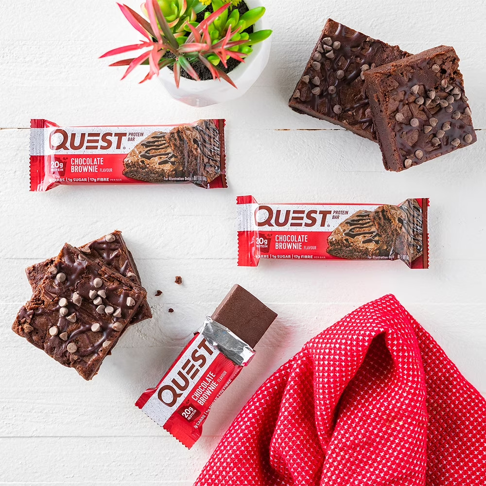 Quest Protein Bar, Chocolate Brownie, 20g Protein, 12 Count