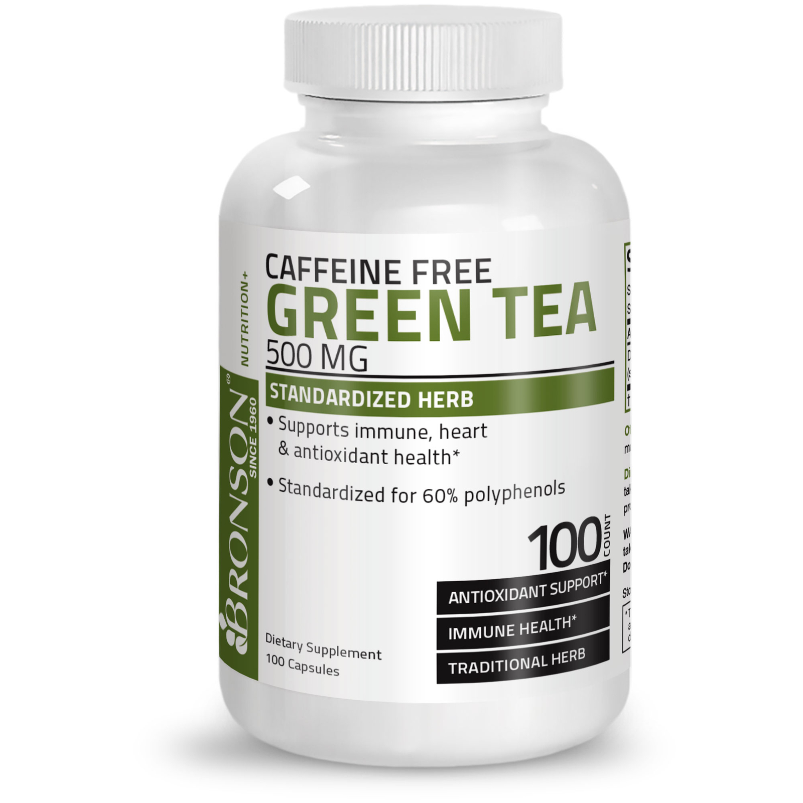 Bronson Green Tea Extract Boost Metabolism & Weight Loss 500mg, 100 Capsules