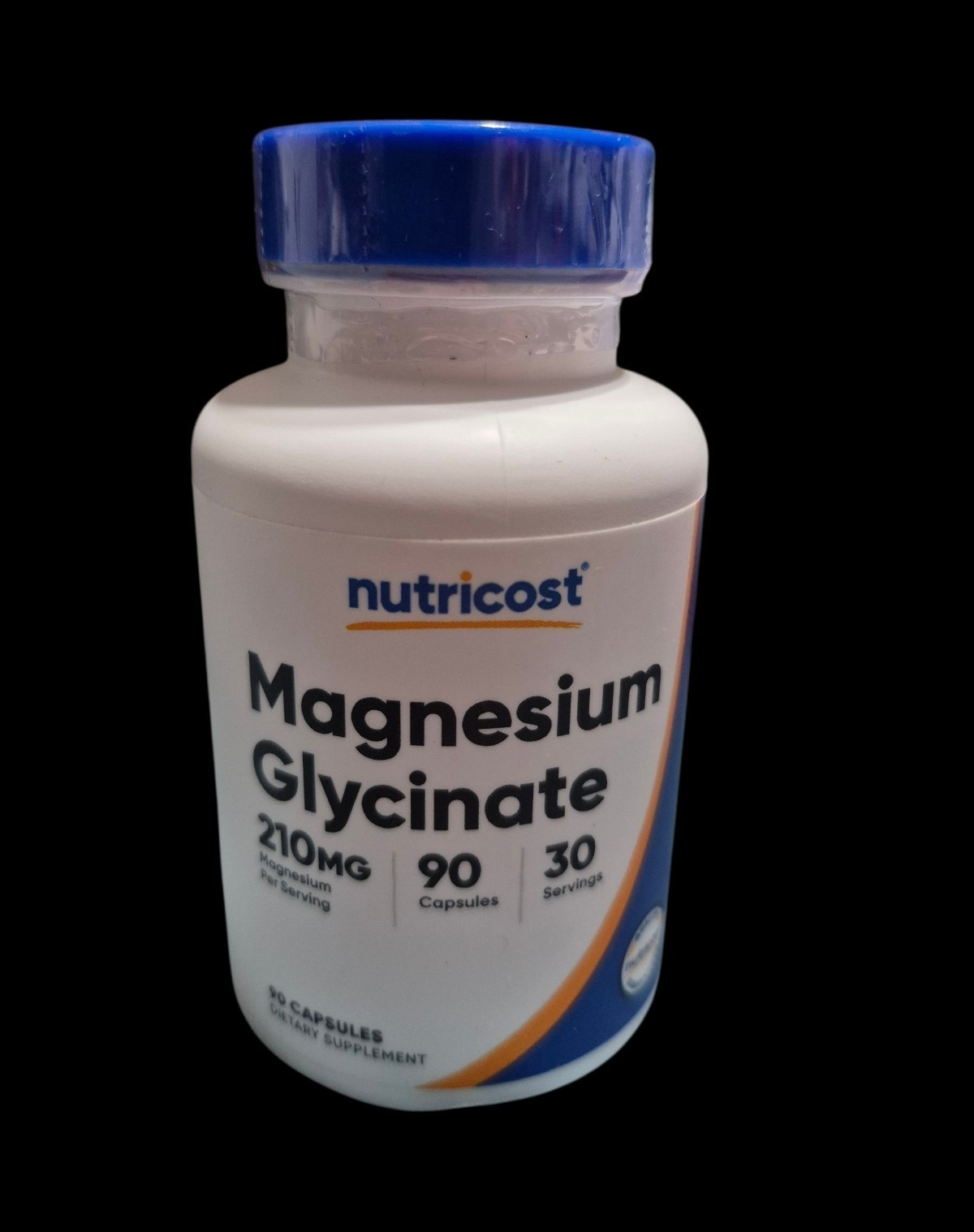 Nutricost Magnesium Glycinate 210mg Mineral Capsules, 90 Count