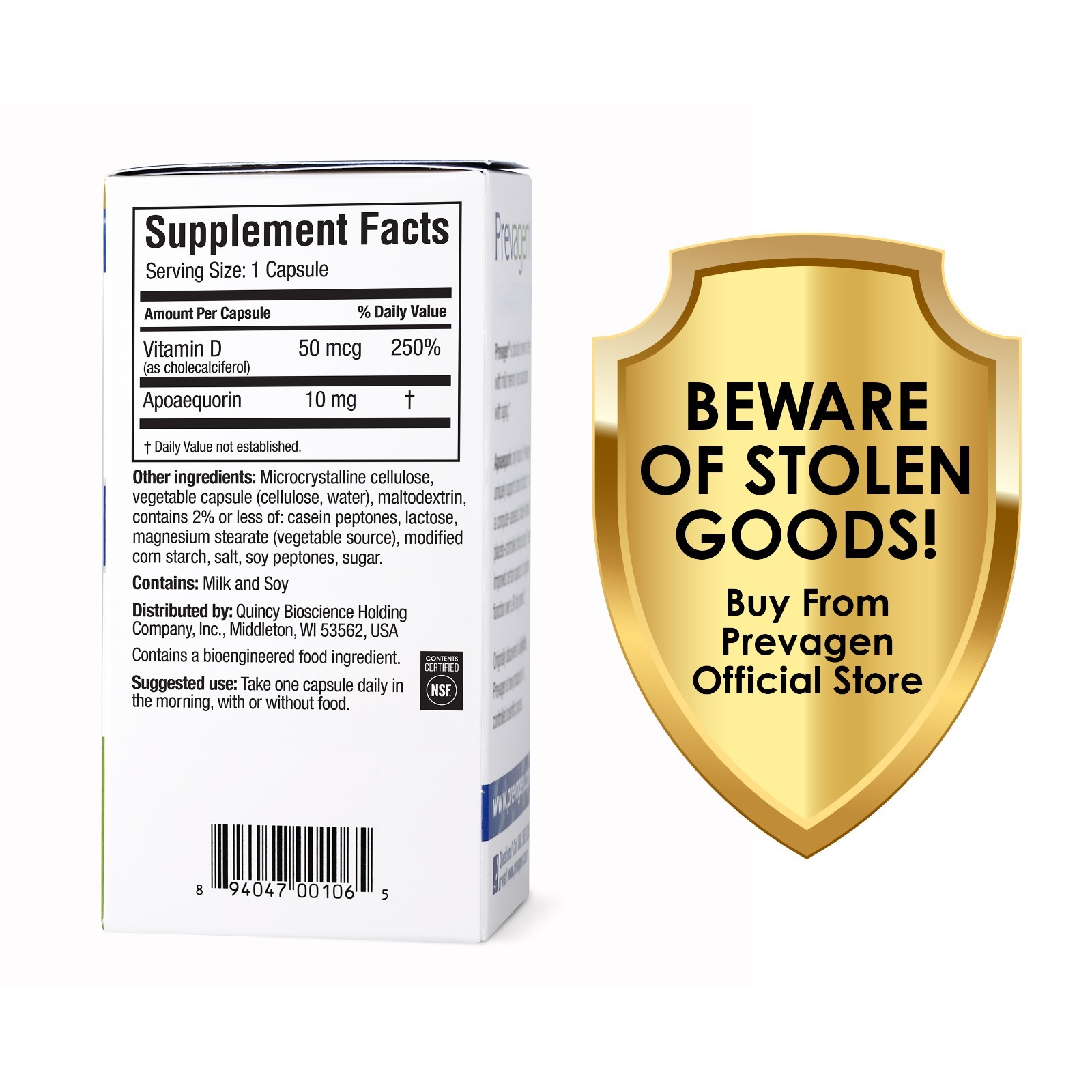 Prevagen Regular Strength 10mg Capsules – 60 Count