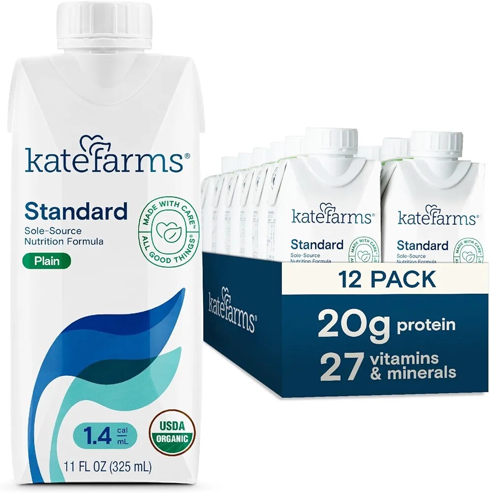 KATE FARMS 1.4 Standard Plain,  Liquid Nutrition, 1 Case/12Pk Best By: 10/2024
