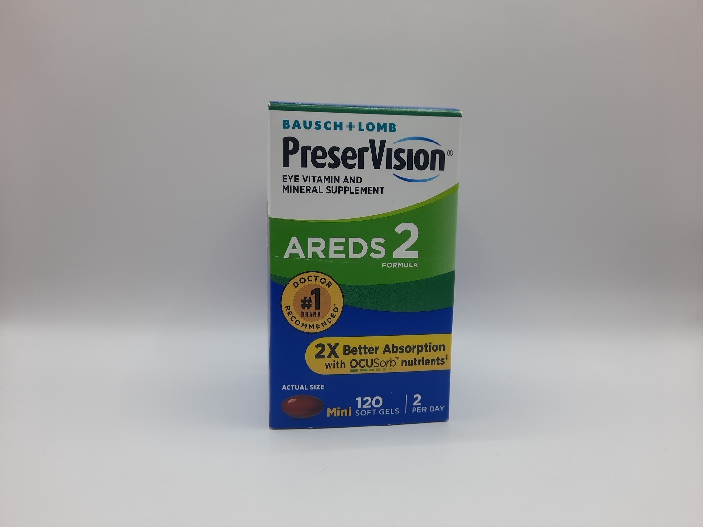PreserVision AREDS 2 Eye Vitamins w/ Lutein & Zeaxanthin 120 Softgels EXP 10/26+