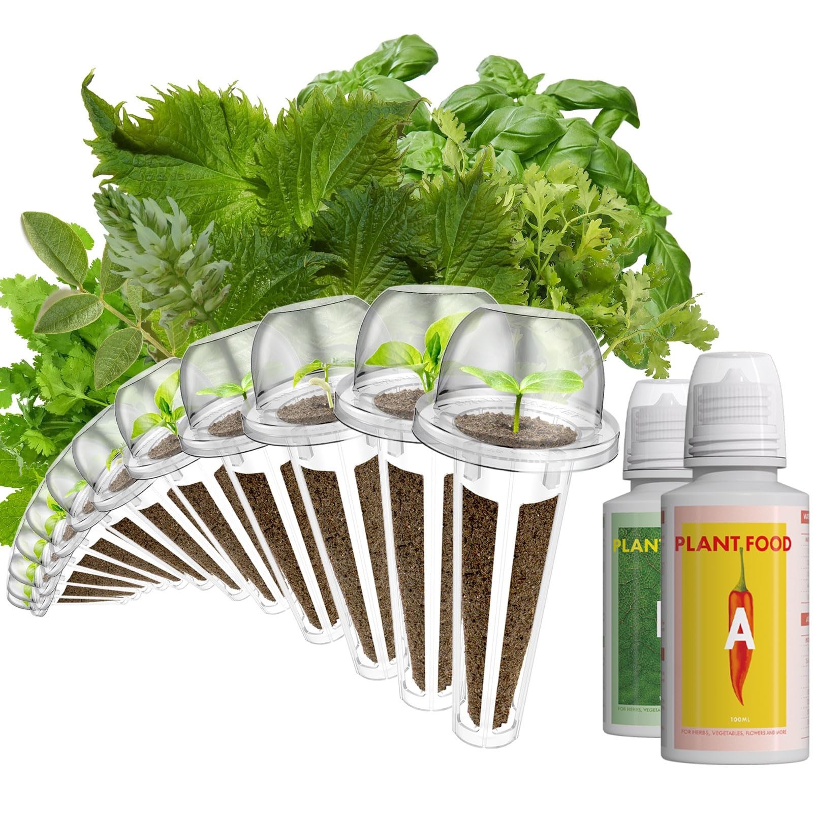 LYKOCLEAN Herb Pod for AeroGarden, idoo, Ahopegarden Hydroponics, 350+, Inclu…