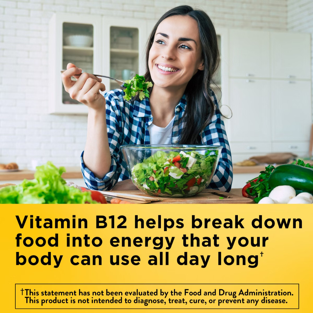 Nature Made Vitamin B12 1000 mcg, Energy Metabolism Support Time Release Tablets