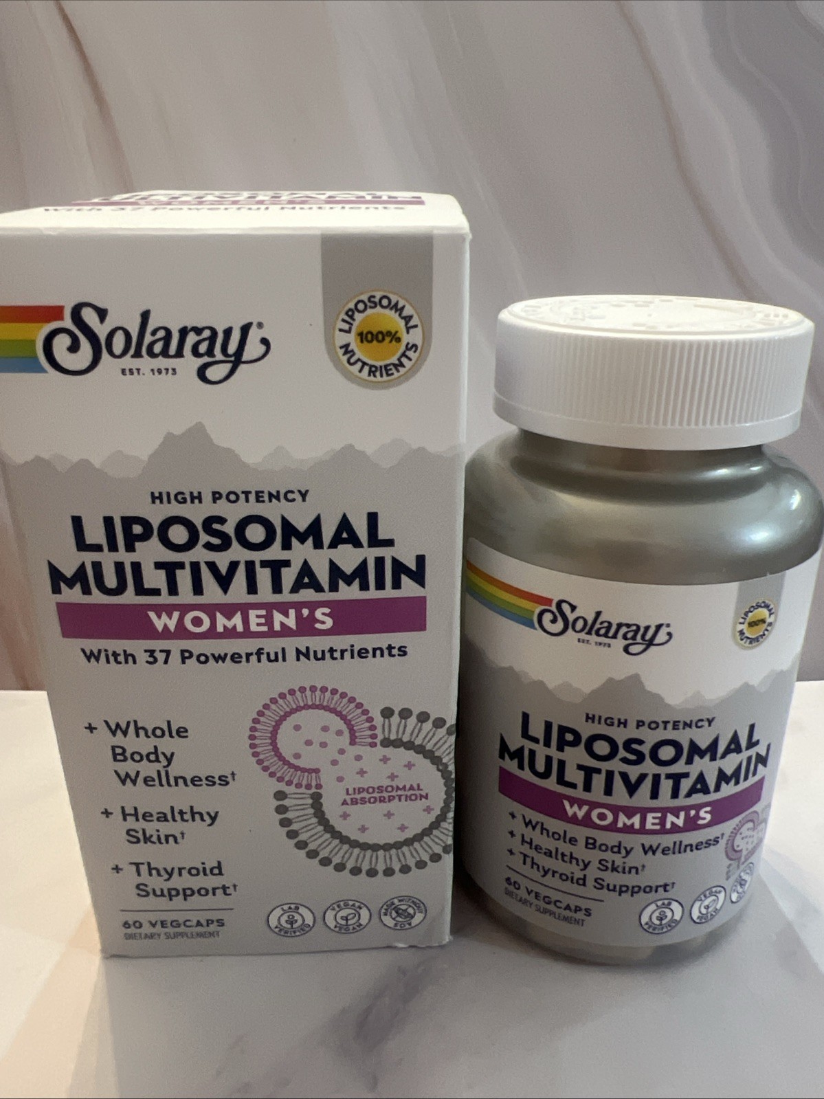Solaray Liposomal Multivitamin for Women, Women’s 60 Count – Exp 5/2026