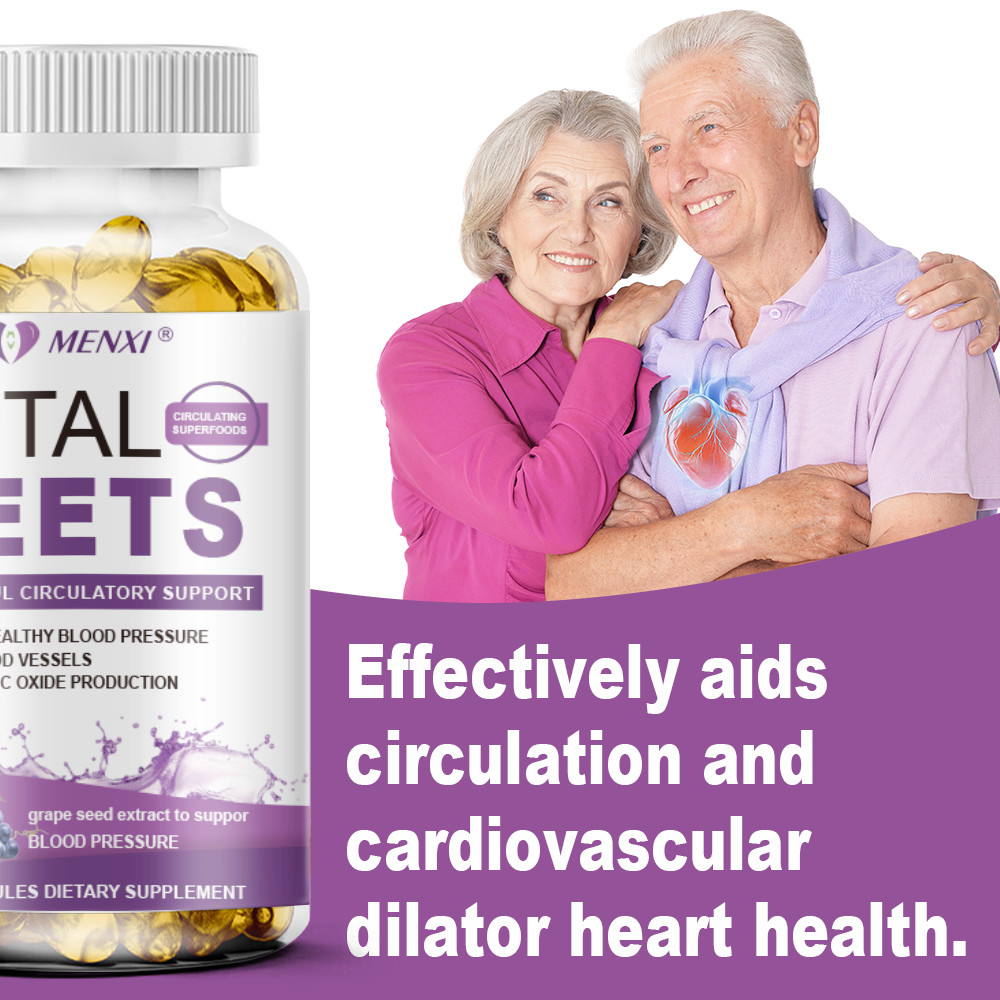 Total Beets 1050mg Concentrated Beet Root 120 Capsules Circulation Support