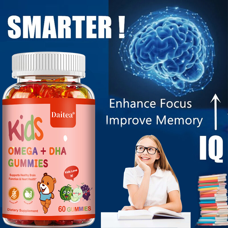 Children’s Omega + DHA Gummies – Enhance Concentration -Improve Memory