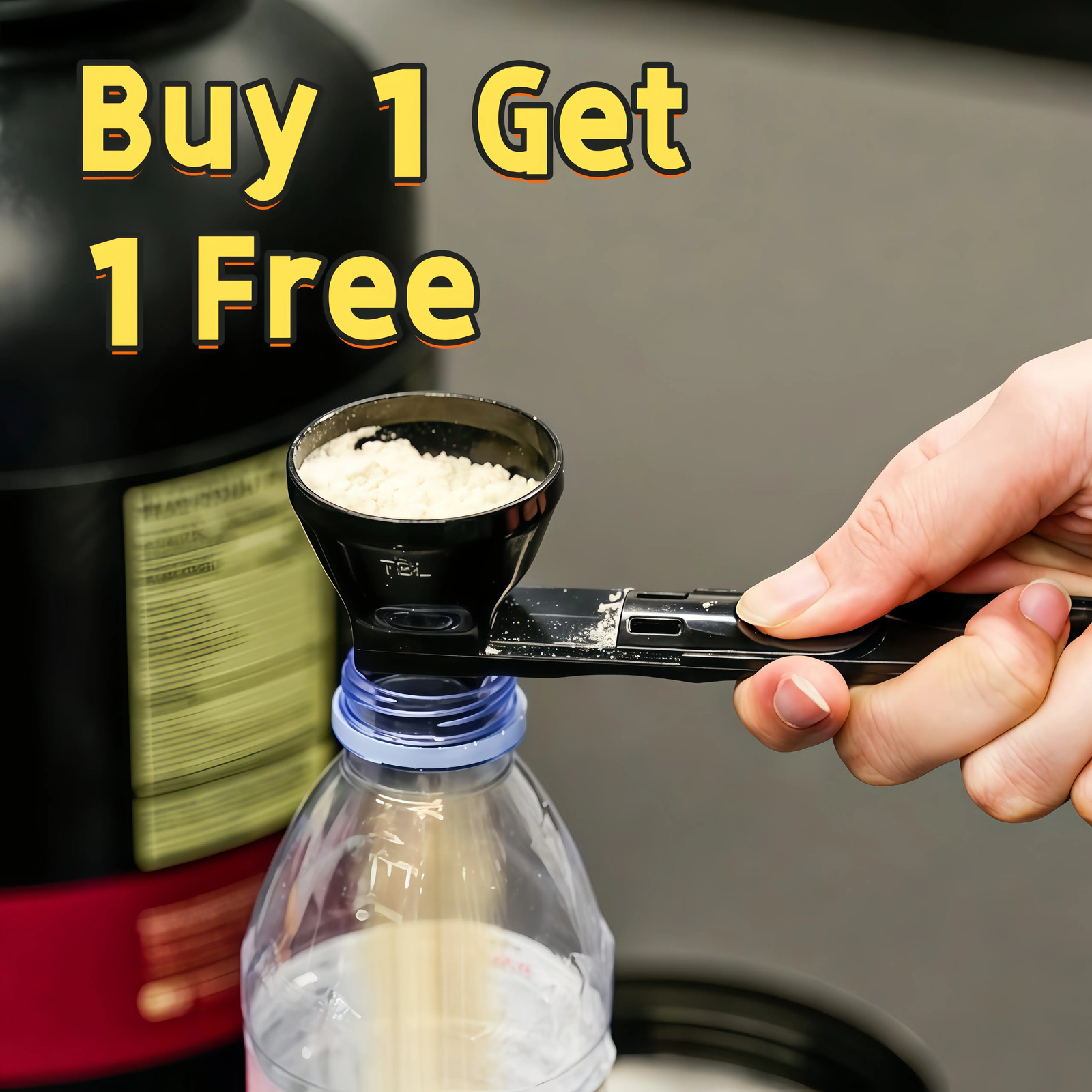[Buy 1 Get 1 Free] Protein Powder Sliding Spoon,High Quality Funnel for Pre Work