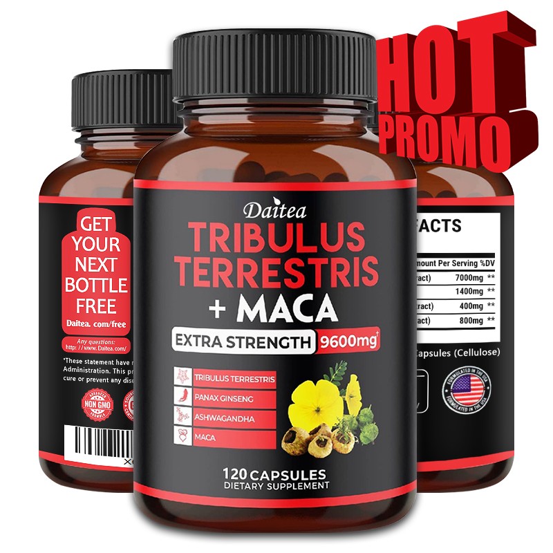 Tribulus Terrestris+Maca Improve Energy Endurance Support Movement 30-120 Pills