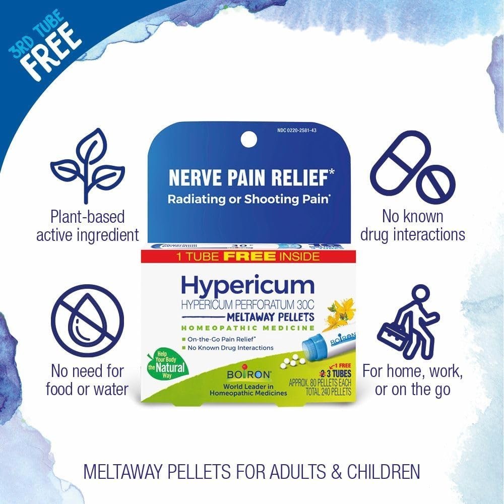 Hypericum Perforatum 30C Homeopathic Medicine for Relief from Nerve Pain, Too…