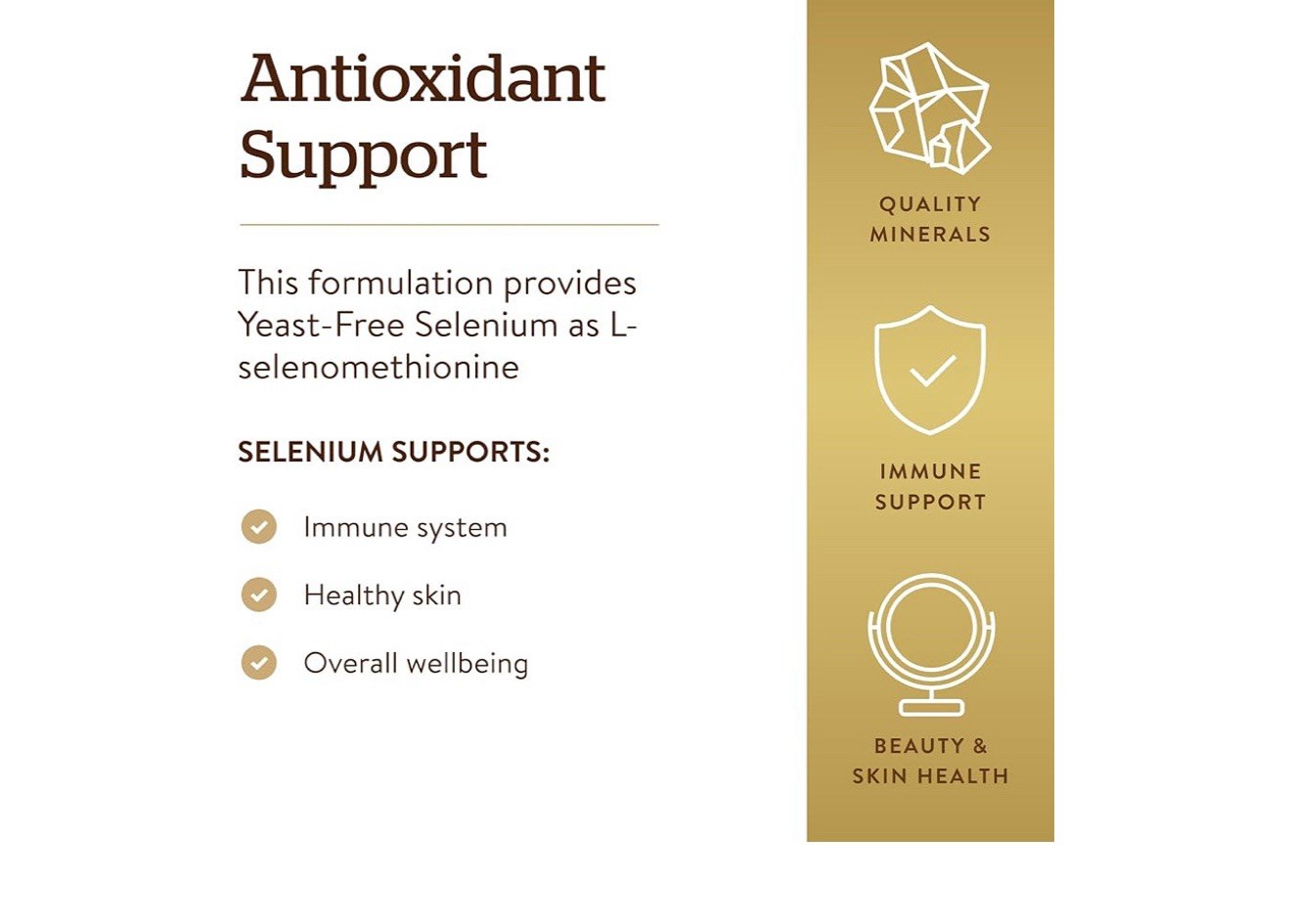 Solgar Yeast-Free Selenium 200 Mcg 250 Tablet