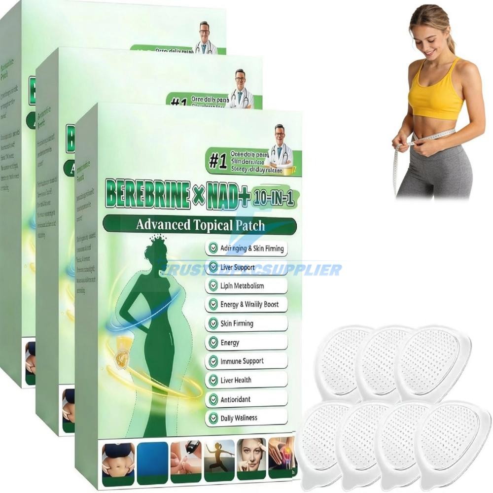 3-Pack Moringa Berberine NAD+ Weight Loss Patches Advanced Nano Microneedle