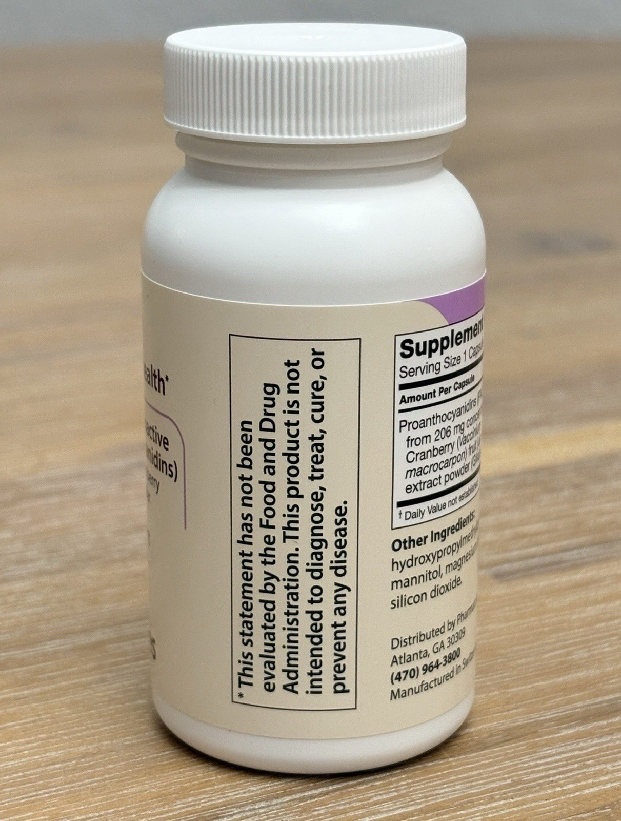 Ellura 36mg Bioactive PACs Cranberry Extract for UTI Support 90 Cap. Exp 2027/11