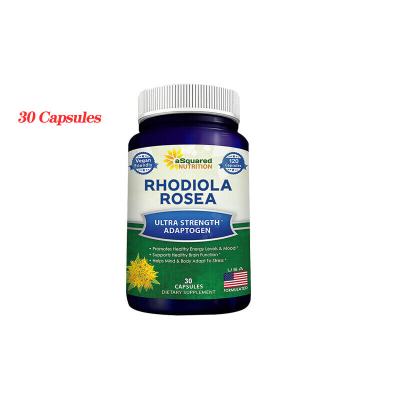 Rhodiola Rosea Stress Support & Boosts Energy | 1000mg 120 Capsules