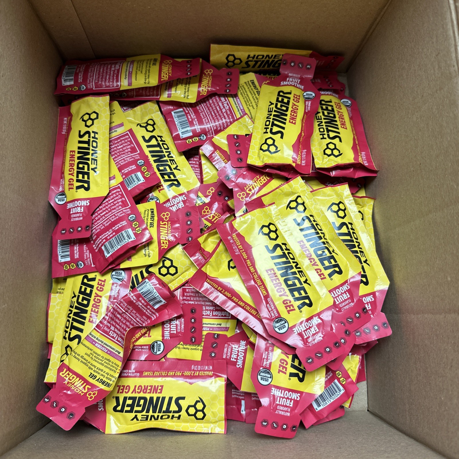 Honey Stinger Energy Gel Open Box Of 84 | Fruit Smoothie| Exp 09/26+