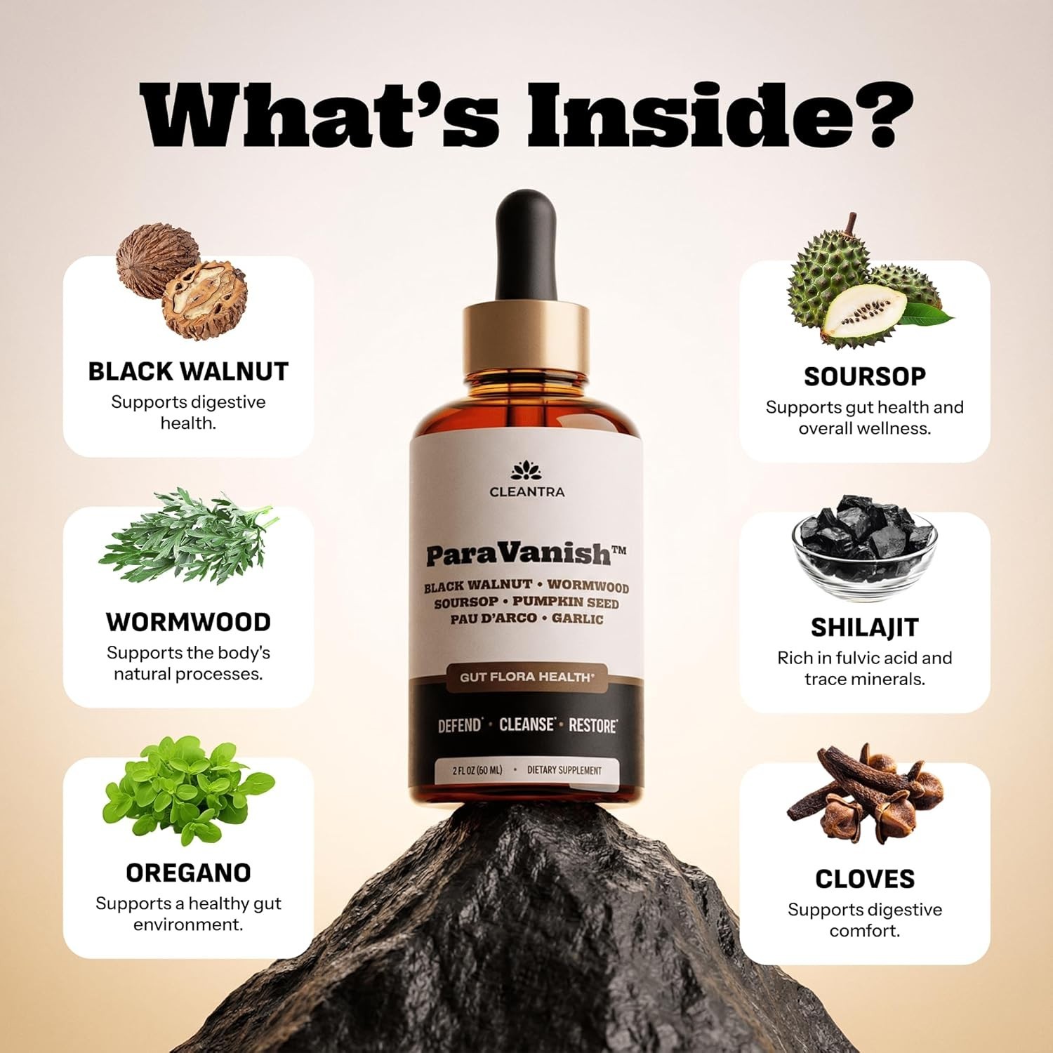 ParaVanish Wormwood Black Walnut Clove Cleanse for Humans – Advanced Detox for A