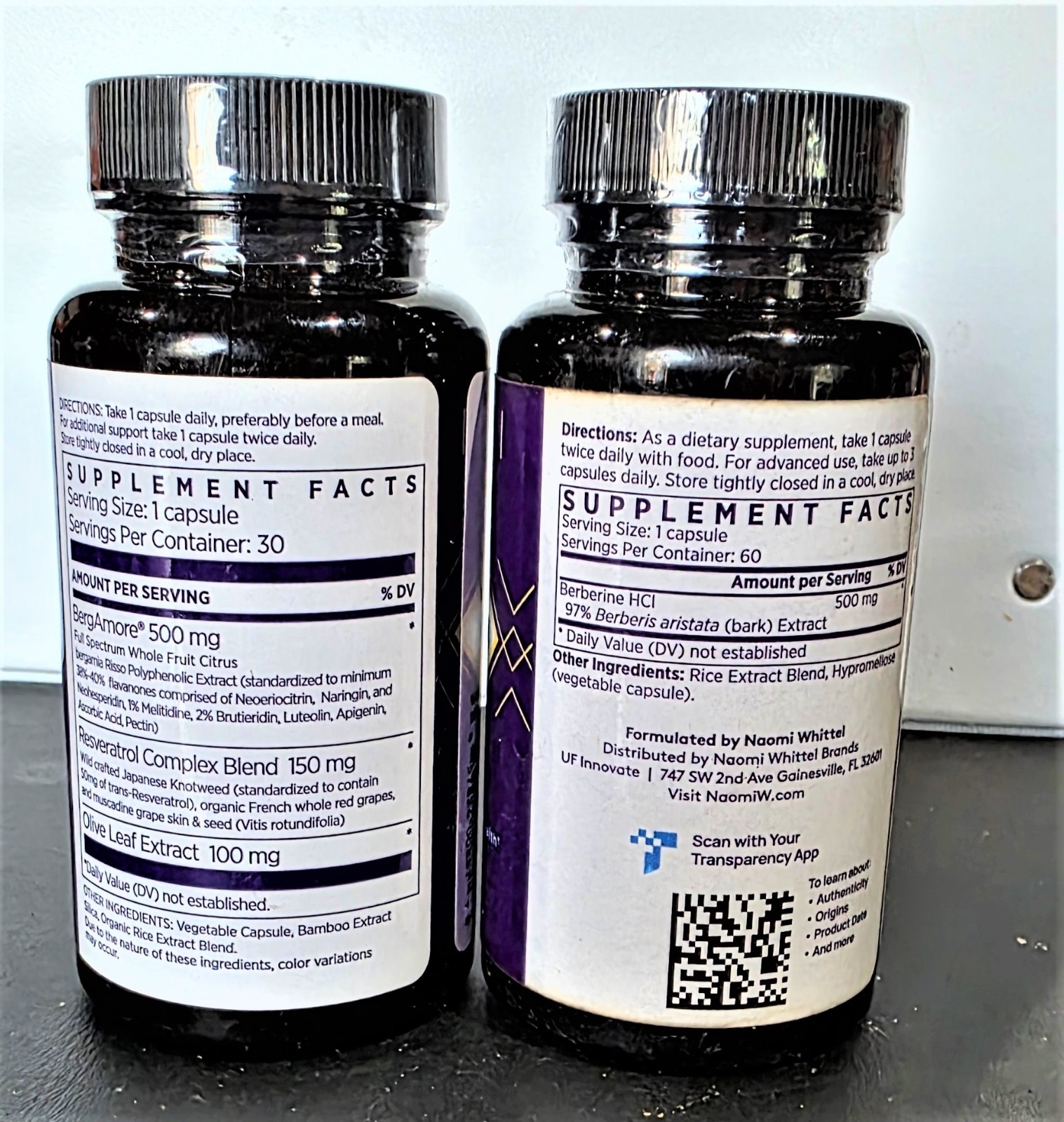 NAOMI Himalayan Berberine and Italian Citrus Bergamot -60 cap. & 30 cap.