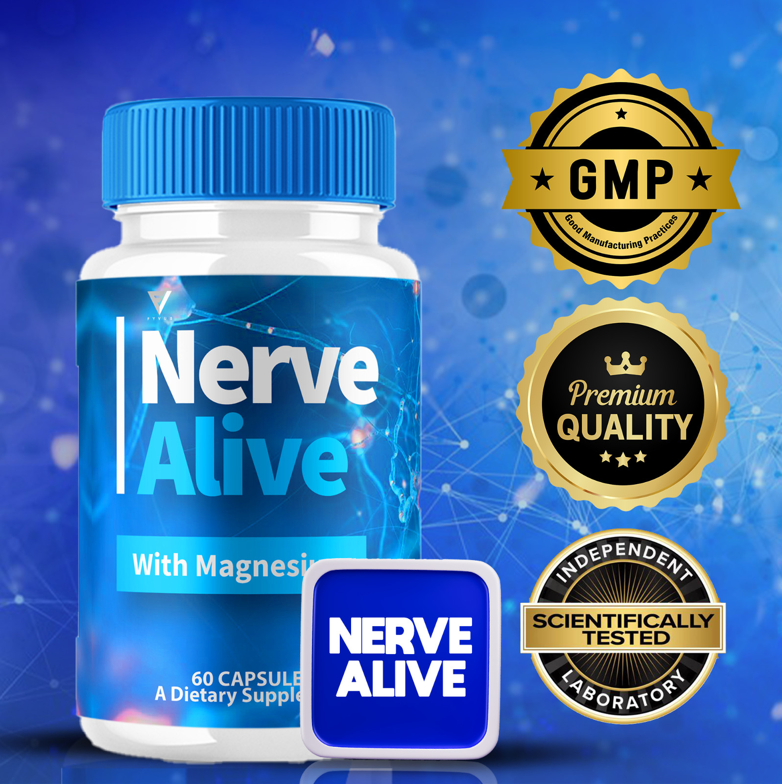 Nerve Alive with Magnesium NerveAlive Maximum Strength (60 Capsules)