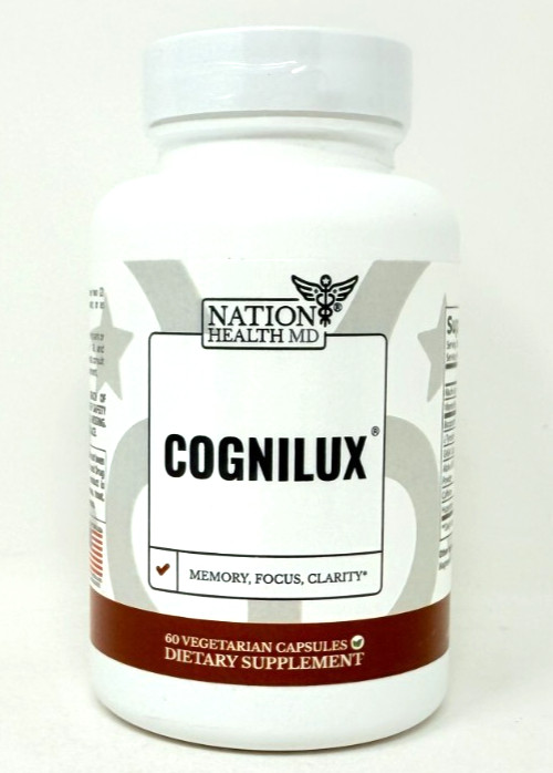 Nation Health MD COGNILUX Brain, Memory, Focus, Clarity Support EXP: 3/2027