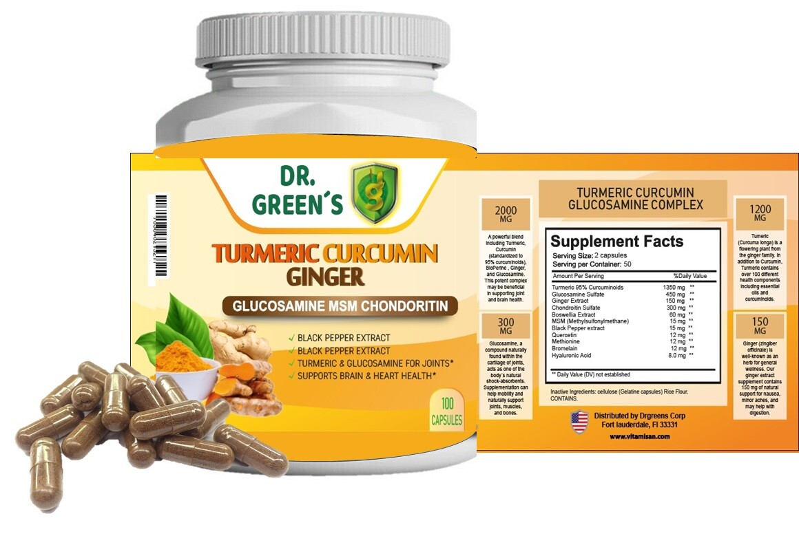 Turmeric Curcumin with Bio 2600mg High Absorption Triple Strength Capsules