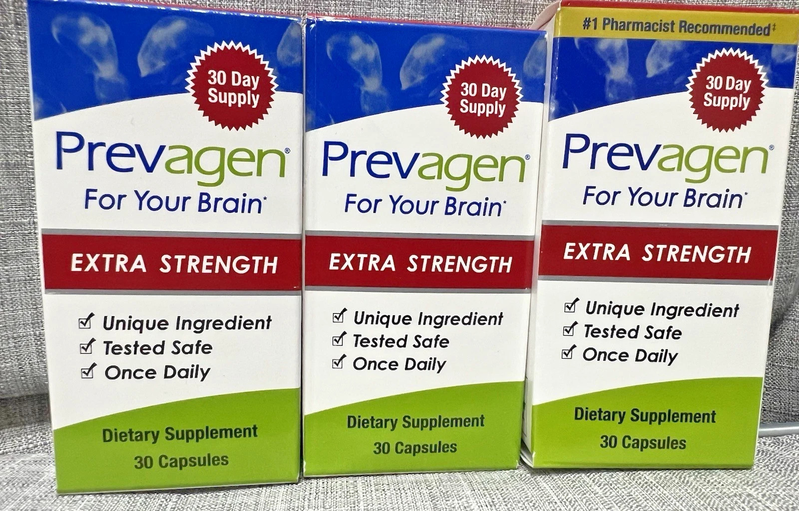 Prevagen Extra Strength 20mg Capsules – 30 Count- 3 Pack 90-Day Supply FREE SHIP